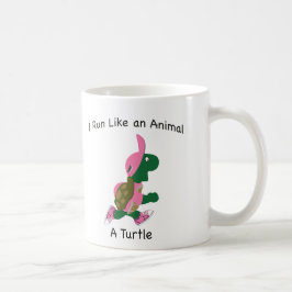 Jag Springa gillar ett djur, en sköldpadda Kaffemugg