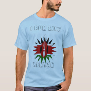 Jag Springa som en kenyan Alltid Hakuna Matata Tee Shirt