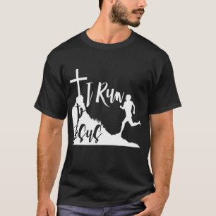 Jag springa till Jesus Running Jogger Religiösa Ch T Shirt