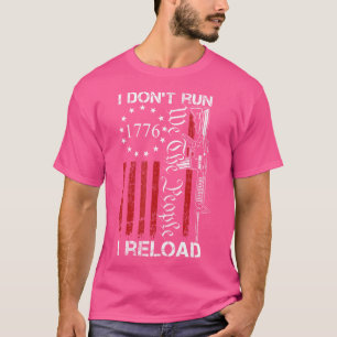 Jag Springar Inte Jag Laddar Om Usa Vi Folket Ar15 T Shirt