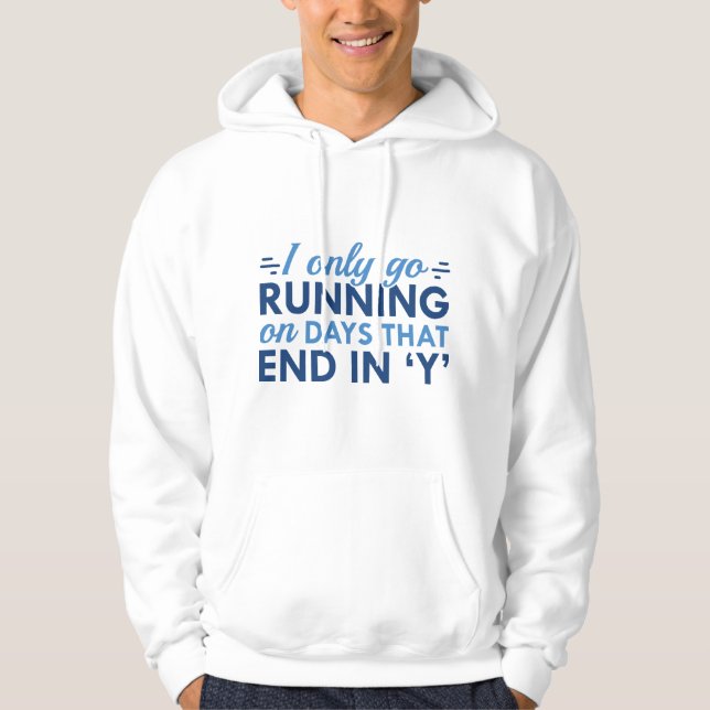 Jag Springer Bara Hoodie (Framsida)