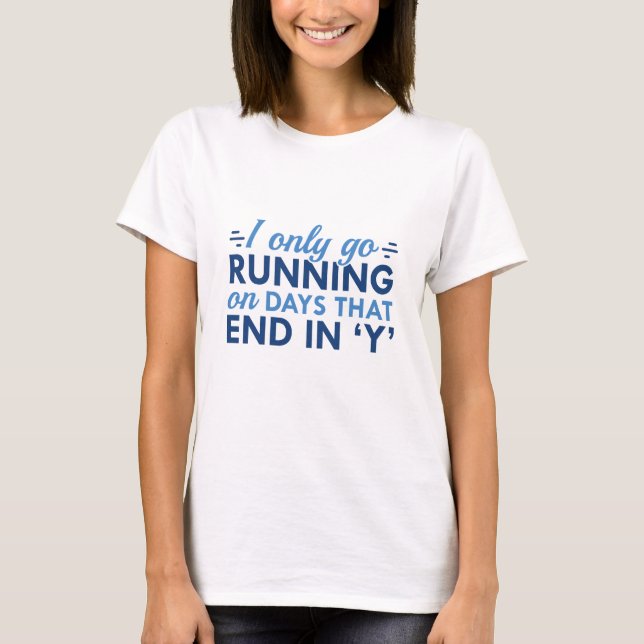 Jag Springer Bara T Shirt (Framsida)