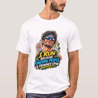 Jag springer för att slå människor är ogillat Roli T Shirt