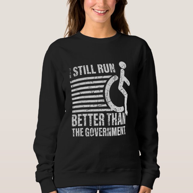 Jag springer fortfarande bättre än regeringens fun t shirt (Framsida)