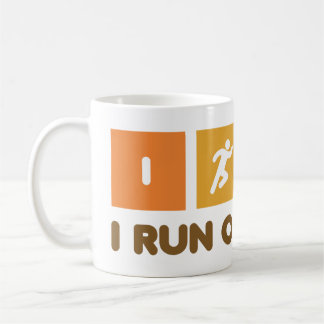 Jag springer igång på kaffe Dunkin Donuts Parodi M Kaffemugg