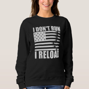 Jag springer inte Jag laddar om Pro Guns Amerikans T Shirt