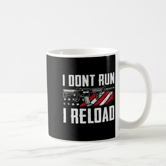 Jag springer inte jag laddar om USA-flagga Pro-vap Kaffemugg (Höger)