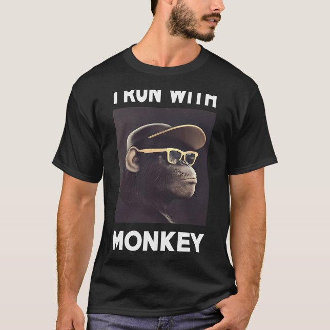 jag springer med ap skjorta tshirt tees t shirt (Framsida)