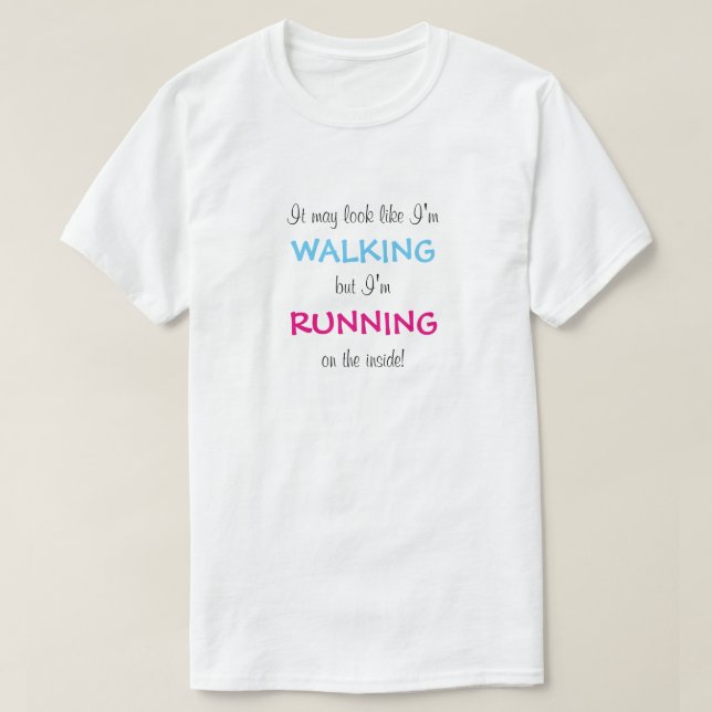 Jag springer på insidan tee (Design framsida)