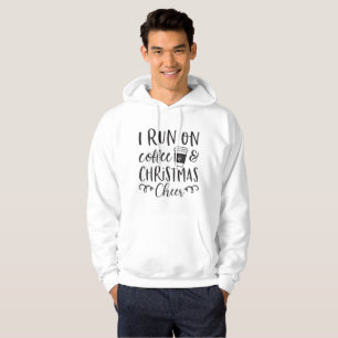Jag springer på kaffe och julstämning Hoodie