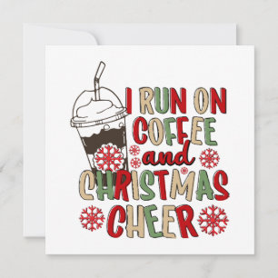 Jag springer på kaffe och julstämning inbjudningar