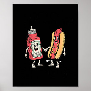 Jag sprutar på saftiga Wieners Hot Dog Rolig Skämt Poster