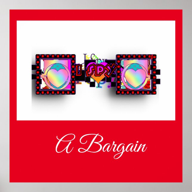 Jag Spy A Bargain Poster (Framsidan)