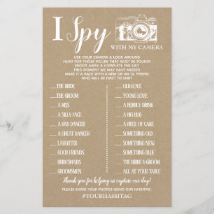 Jag Spy bröllopsmottagningsspel - ett engelskt spa