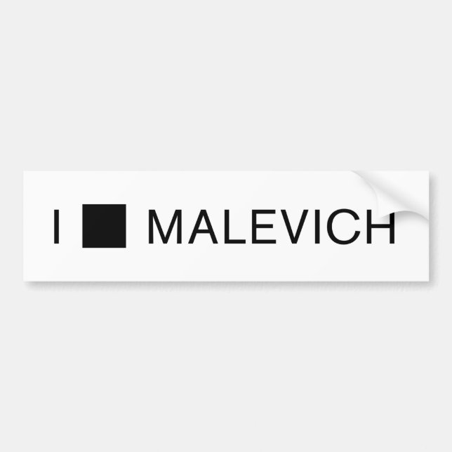 Jag [SQUARE] MALEVICH Bildekal (Framsidan)