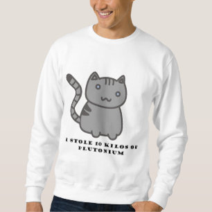 Jag stal 10 kilo plutonium katt tröja lång ärmad tröja