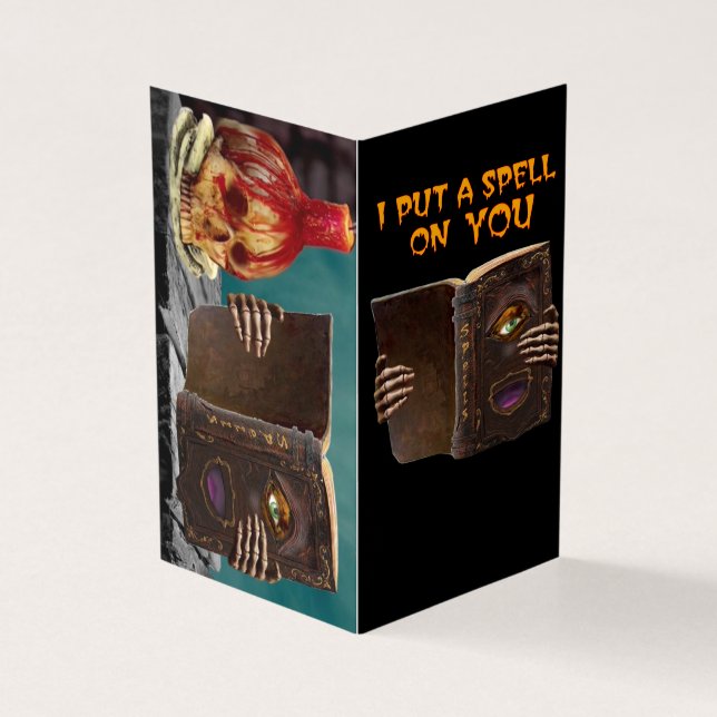 JAG STÄLLDE EN SPELL PÅ DIG KORT (Utsida)