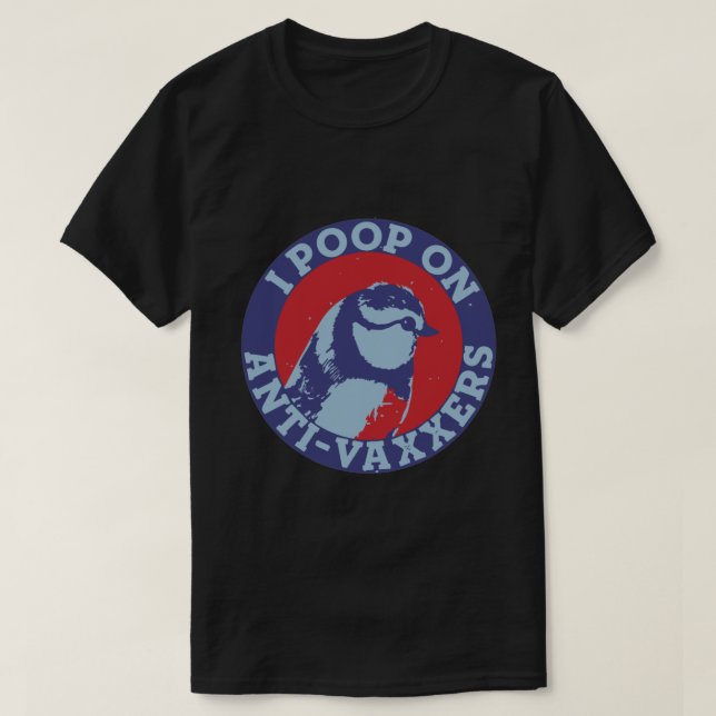 JAG STÄLLER MIG PÅ ANTIVAXXARE T SHIRT (Design framsida)