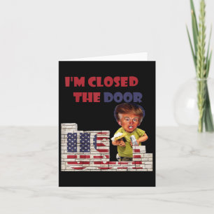 Jag stängde dörren, Teckning i Trump Gräns Kort