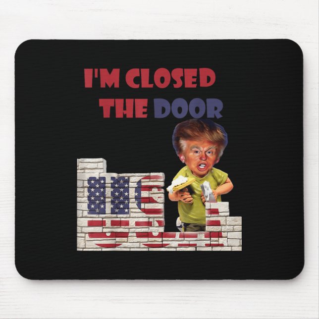 Jag stängde dörren, Teckning i Trump Gräns Musmatta (Framsidan)