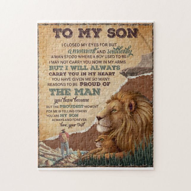 Jag stängde mitt Öga för men en stund - Pappa to S Pussel (Vertikal)