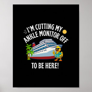 Jag stänger av min ankelenhetsmonitor för att vara poster