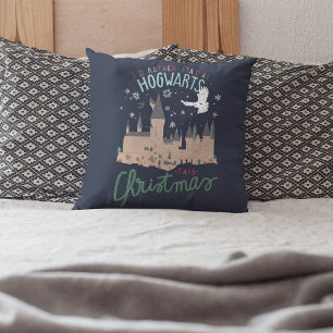 Jag stannar hellre på Hogwarts i jul Kudde