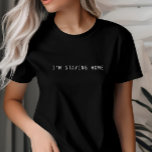 Jag stannar hemma, Introvert, Homebody, Minimalist T Shirt<br><div class="desc">Jag stannar hemma t-shirt. Det är en fantastisk gåva till självänger.</div>