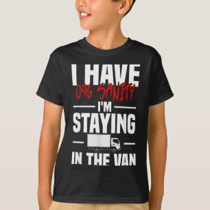 Jag stannar i tha skåpbilen Rolig Phasmophobia Dam T Shirt