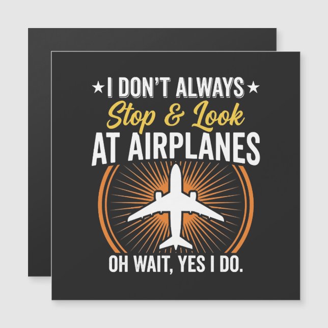 Jag Stannar Inte Alltid Och Tittar På Flygplan (Fram/baksida)