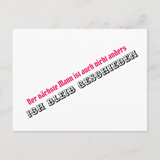 Jag stannar skild vykort (Framsida)