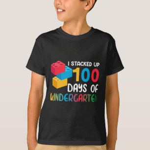 Jag staplade 100 dagar av Kindergarten Byggnad Blo T Shirt