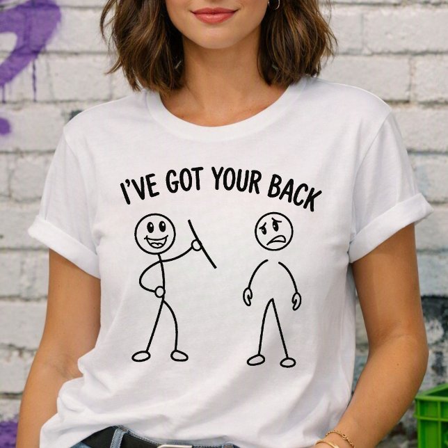 Jag Står Bakom Dig Visuell Puns T Shirt (I've Got Your Back Visual Pun Tri-Blend Shirt
)