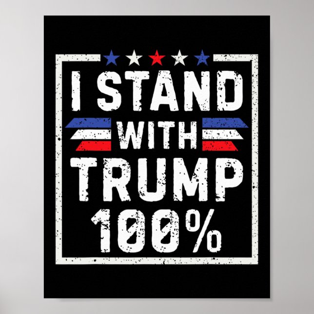 Jag står bakom Trump 100%  Poster (Framsidan)