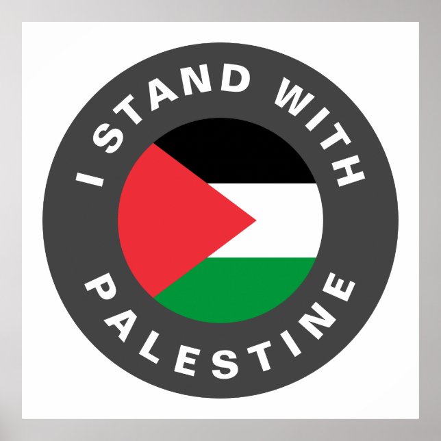 Jag står för anpassningsbarna om Palestina Poster (Framsidan)