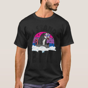 Jag står för det opossum Bisexual Pride Flagga Rai T Shirt
