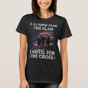 Jag står för Flagga I Kneel för Kor T Shirt