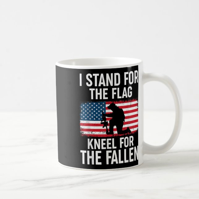 Jag står för Flagga Kneel för fallet - Kaffemugg (Höger)