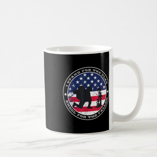 Jag står för Flagga Kneel för fallet Kaffemugg (Höger)