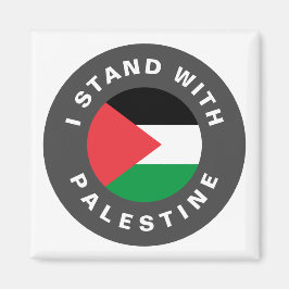 Jag står för flagga om anpassningsbar i Palestina Magnet