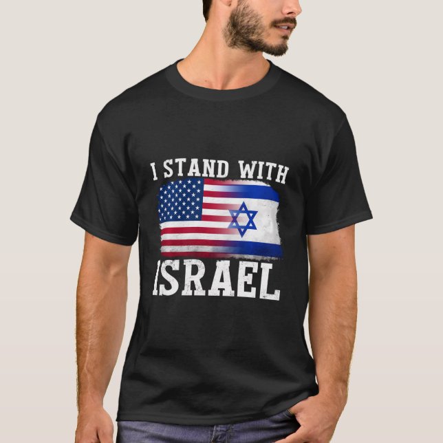 Jag står för Israel Shirt Israel Strong Men Women T Shirt (Framsida)