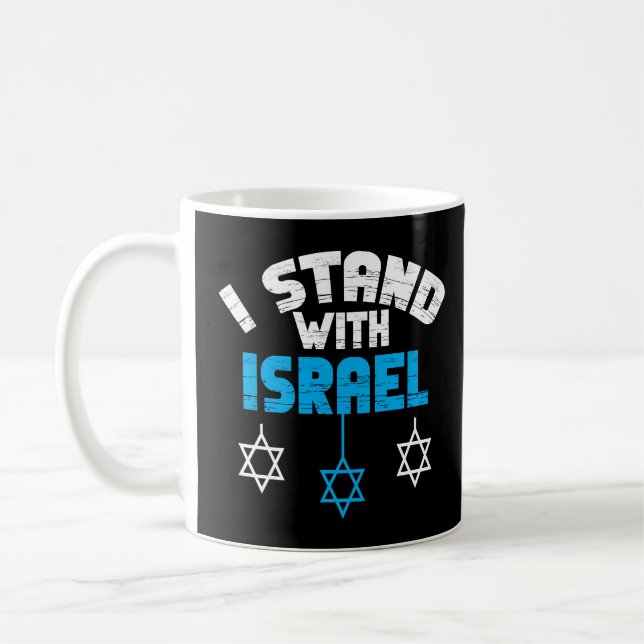 Jag står för judiska gåvor från Israel Kaffemugg (Vänster)