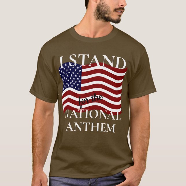 Jag står för nationalsången t shirt (Framsida)