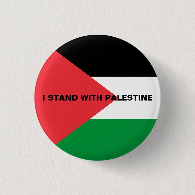 Jag står för Palestinas anpassningsbar flagga Knapp (Framsida)