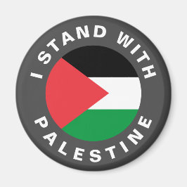 Jag står för Palestinas flagga personlig Magnet