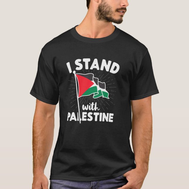 Jag står för Palestinas icke-amerikanska frihetsor T Shirt (Framsida)