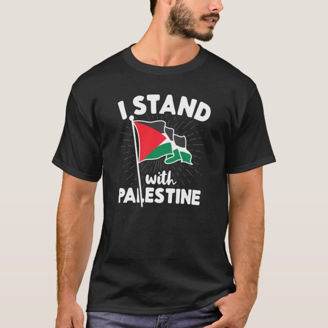 Jag står för Palestinas icke-amerikanska frihetsor T Shirt (Framsida)