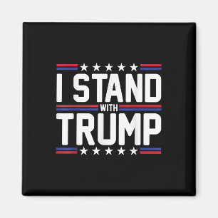 Jag står för Trump American Flagga USA Trump Suppo Magnet