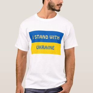Jag står för Ukraina   Stöd T Shirt