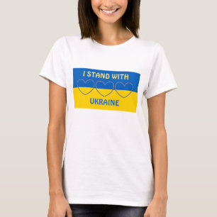 Jag står för Ukraina Stöd T Shirt